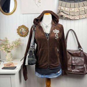 Juicy Couture Brown Velour Jacket